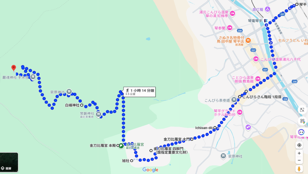 金刀比羅宮地圖