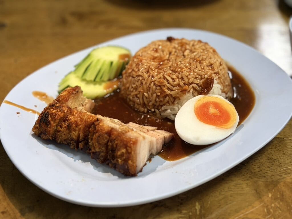 炸豬肚飯 THB 70