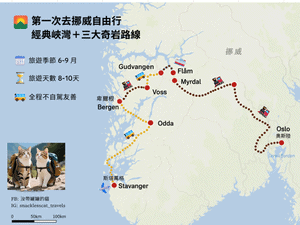 挪威自由行路線｜第一次去挪威｜8–10 天經典路線
